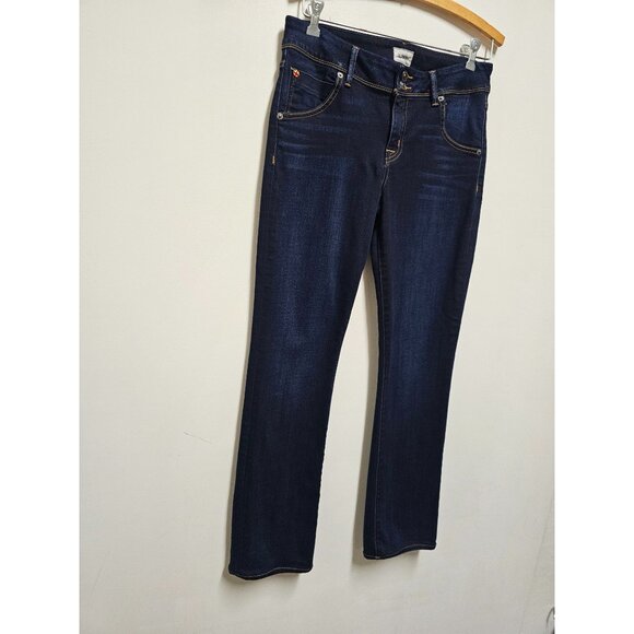 Hudson Jeans 30 Dark Wash Soft & Stretchy COLLIN Mid-Rise Skinny Ankle - Picture 2 of 7